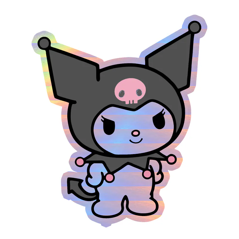 Kuromi Holographic Vinyl Decal