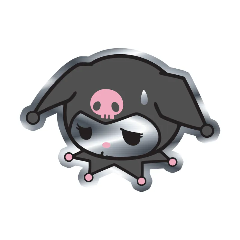 Kuromi Silver Chrome Vinyl Decal