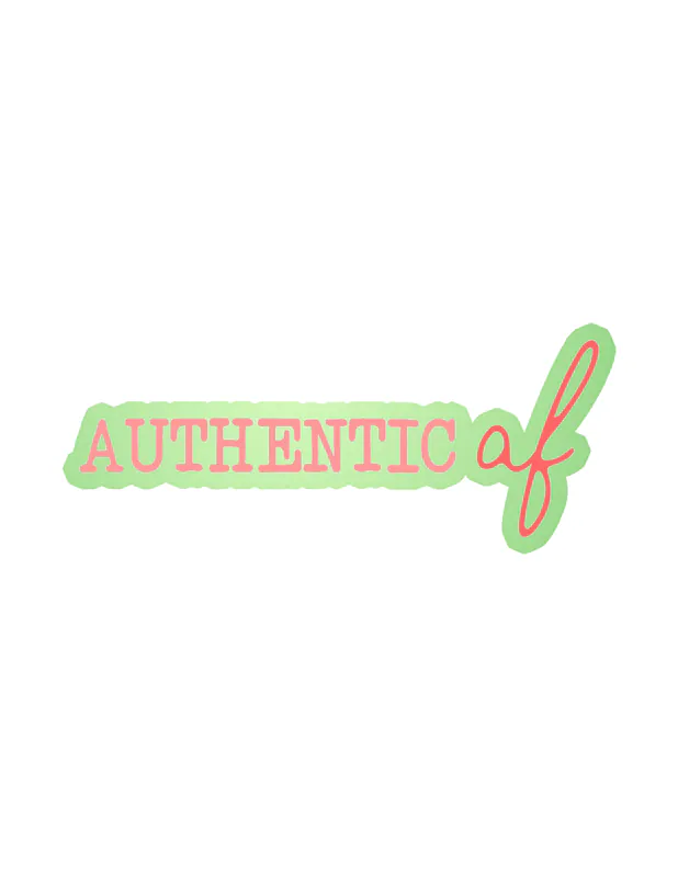 Authentic Af Glow in the Dark Vinyl Decal
