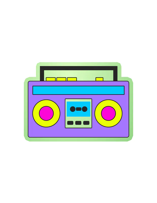 Radio - Glow in the Dark Vinyl Decal