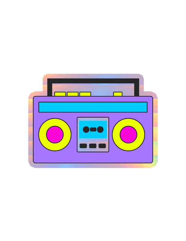 Radio - Holographic Vinyl Decal