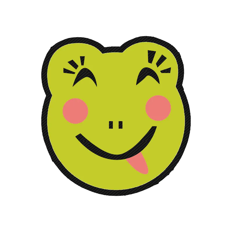 Frog Carbon Fiber Vinyl Decal - Custom Size