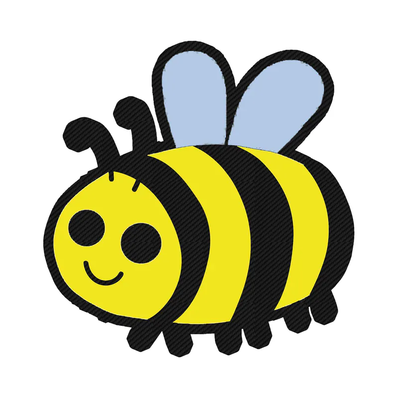 Bumble Bee Carbon Fiber Vinyl Decal - Custom Size