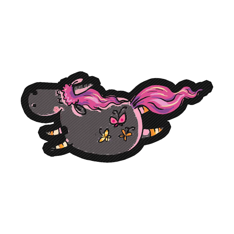 Unicorn Carbon Fiber Vinyl Decal - Custom Size