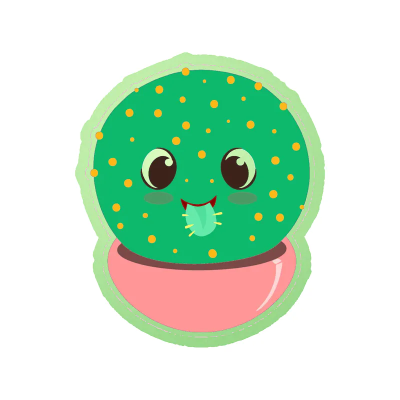 Cactus Glow in the Dark Vinyl Decal - Custom Size