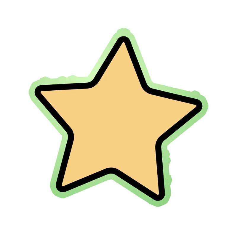 Star Glow in the Dark Vinyl Decal - Custom Size