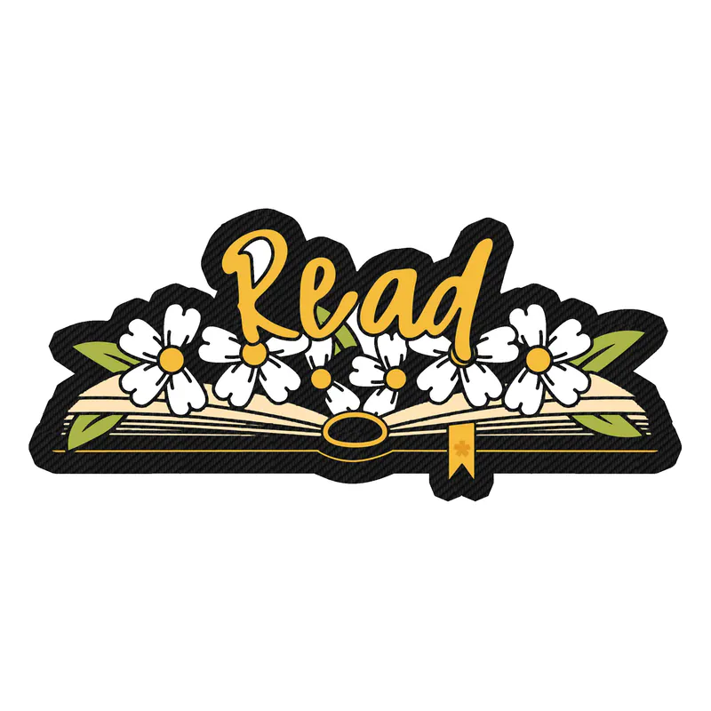 Book Carbon Fiber Vinyl Decal - Custom Size