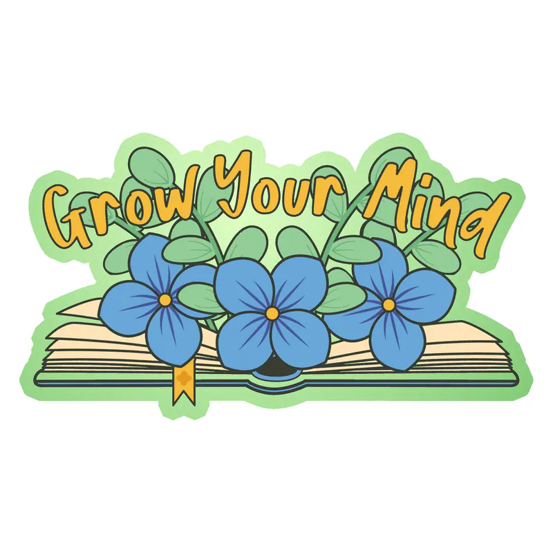 Book Glow in the Dark Vinyl Decal - Custom Size