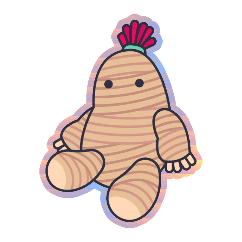 Voodoo Doll Holographic Vinyl Decal - Custom Size