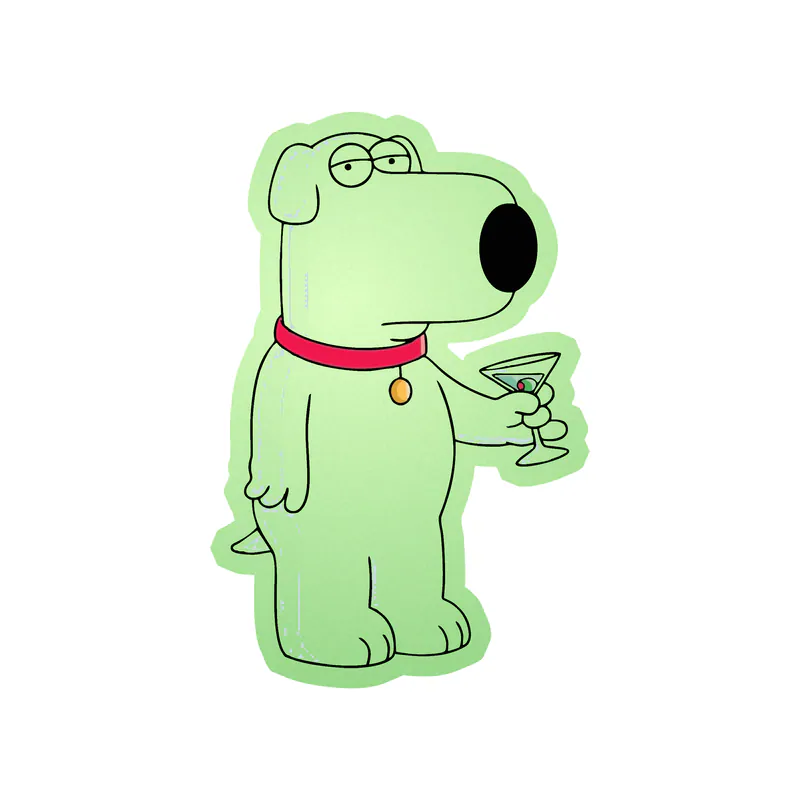 Family Guy - Glow in the Dark Vinyl Sticker - Custom Size