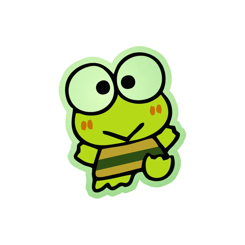 Hello Kitty  - Glow in the Dark Vinyl Sticker - Custom Size