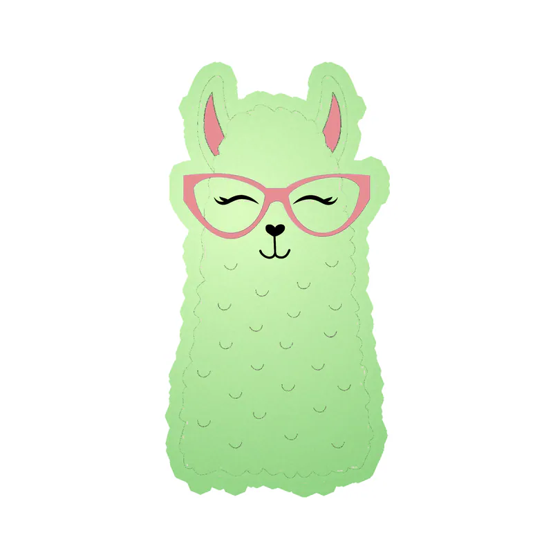 Llama Glow in the Dark Vinyl Decal - Custom Size
