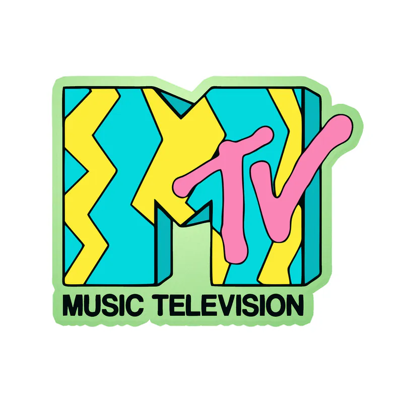 MTV Glow in the Dark Vinyl Decal - Custom Size