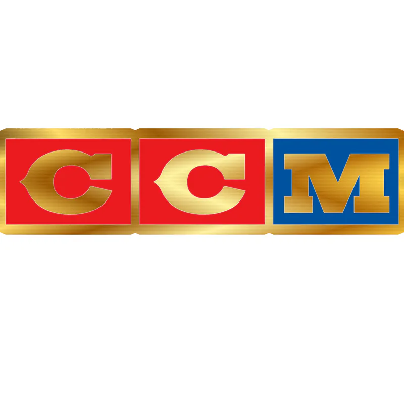 Custom for Dave- CCM - Gold Chrome Vinyl Sticker - Custom Size