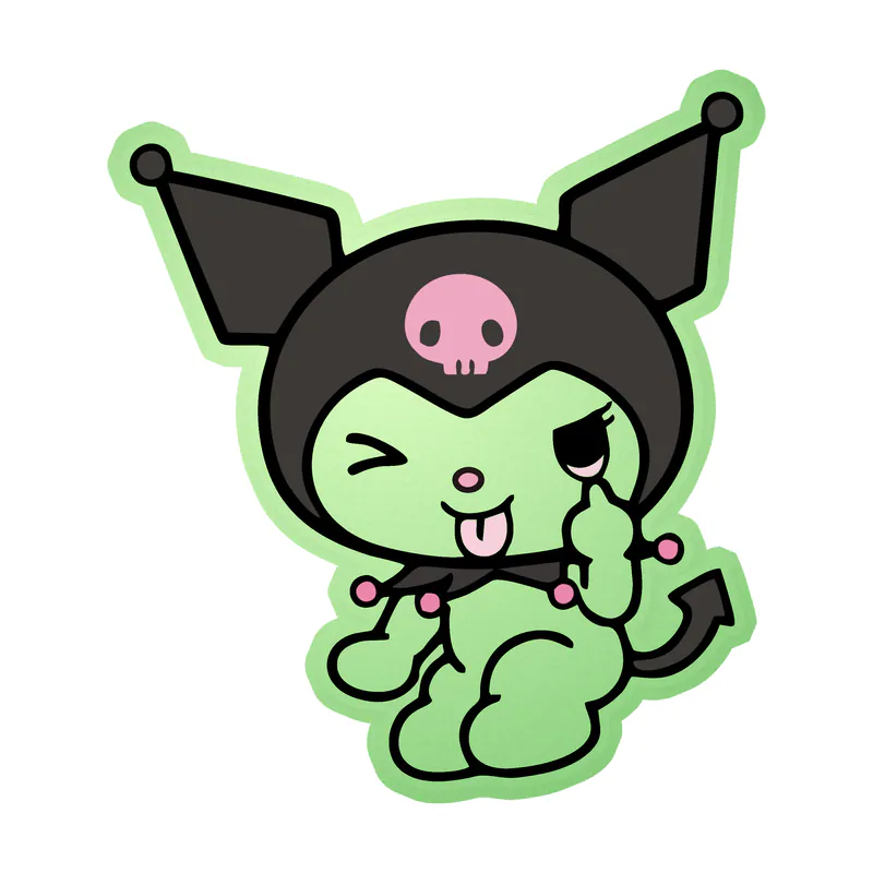 Kuromi Glow in the Dark Vinyl Decal