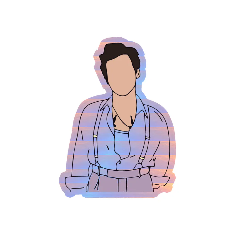Harry Styles Holographic Vinyl Decal