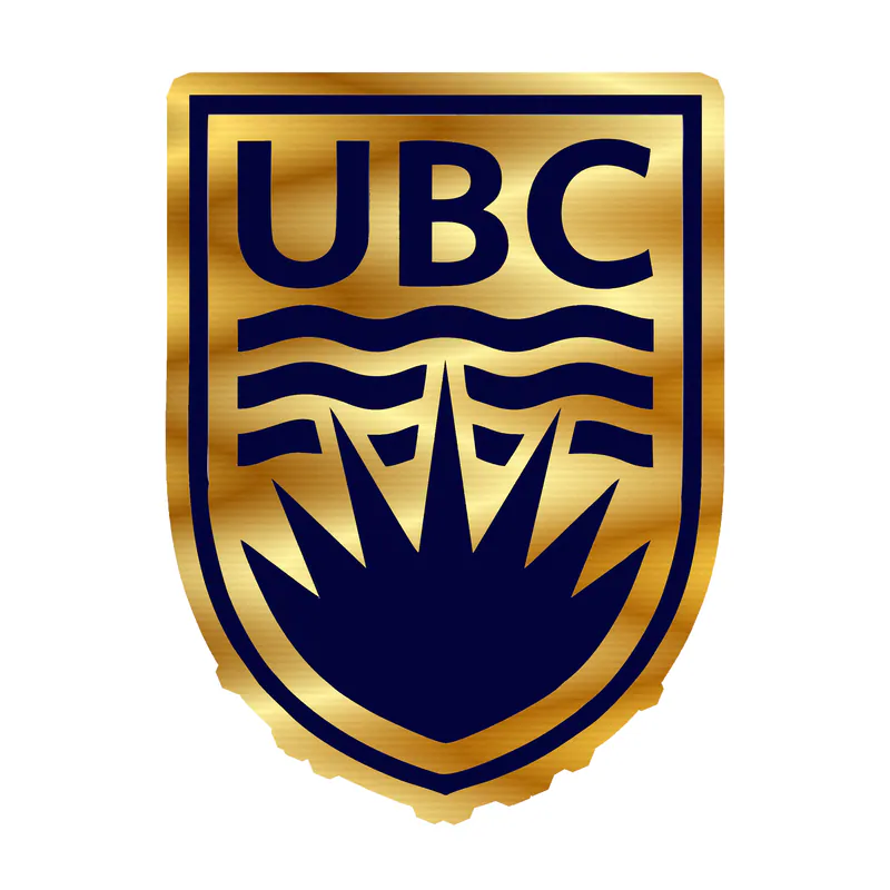 UBC - Gold Chrome Vinyl Sticker - Custom Size