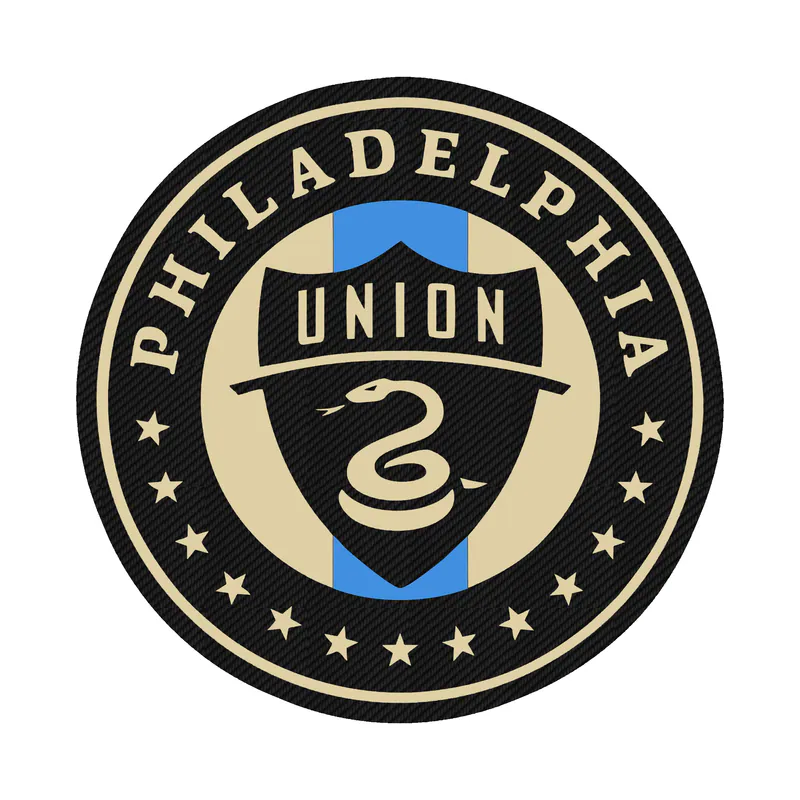 Philadelphia Union Carbon Fiber Vinyl Sticker - Custom Size