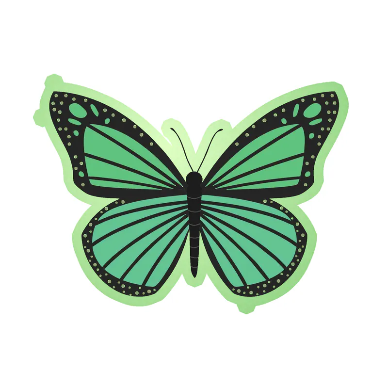 Butterfly - Glow in the Dark Vinyl Decal