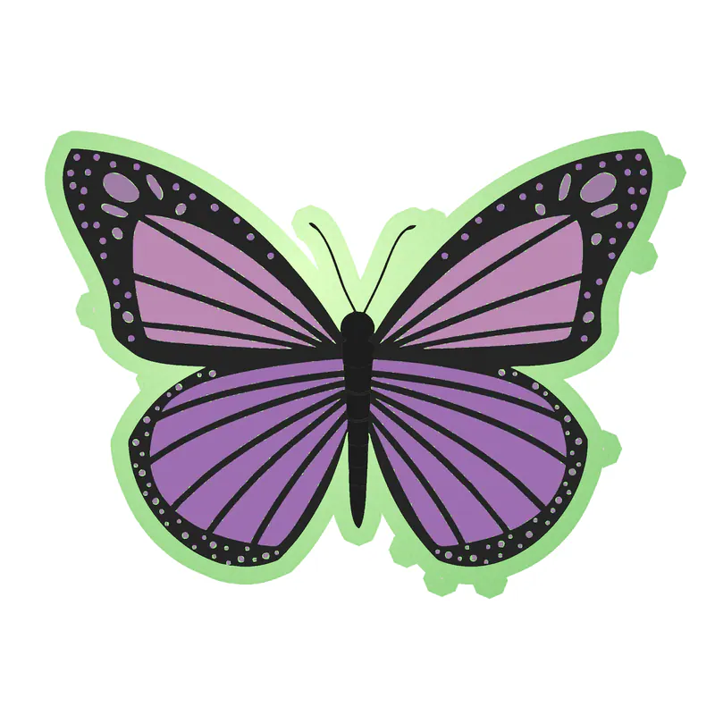 Butterfly - Glow in the Dark Vinyl Decal