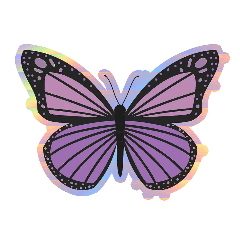 Butterfly - Holographic Vinyl Decal