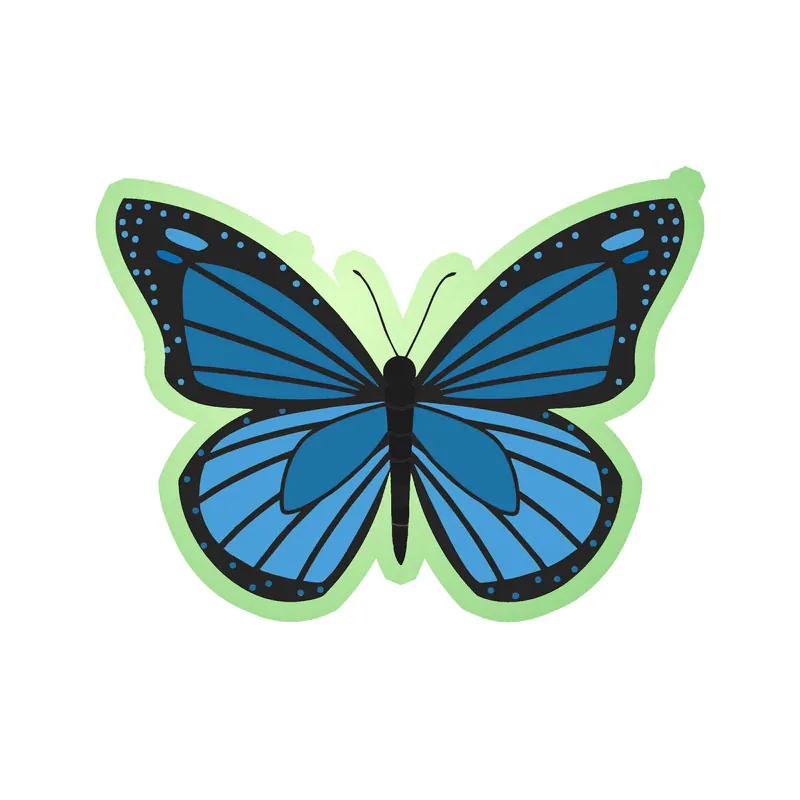 Butterfly - Glow in the Dark Vinyl Decal