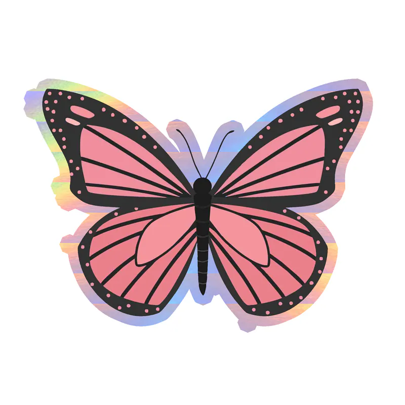 Butterfly - Holographic Vinyl Decal