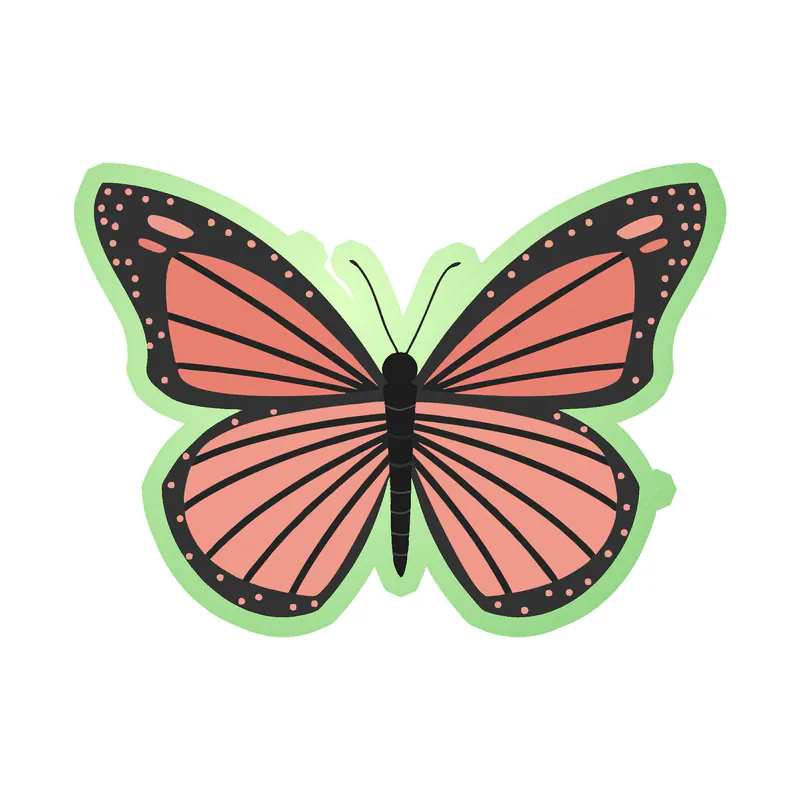 Butterfly - Glow in the Dark Vinyl Decal