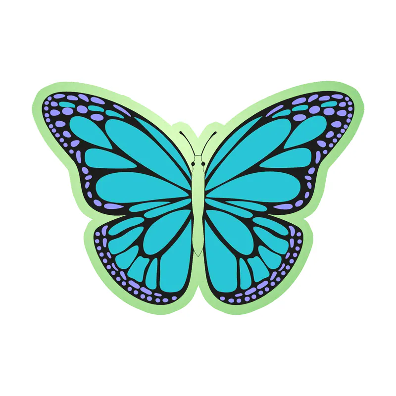 Butterfly - Glow in the Dark Vinyl Decal