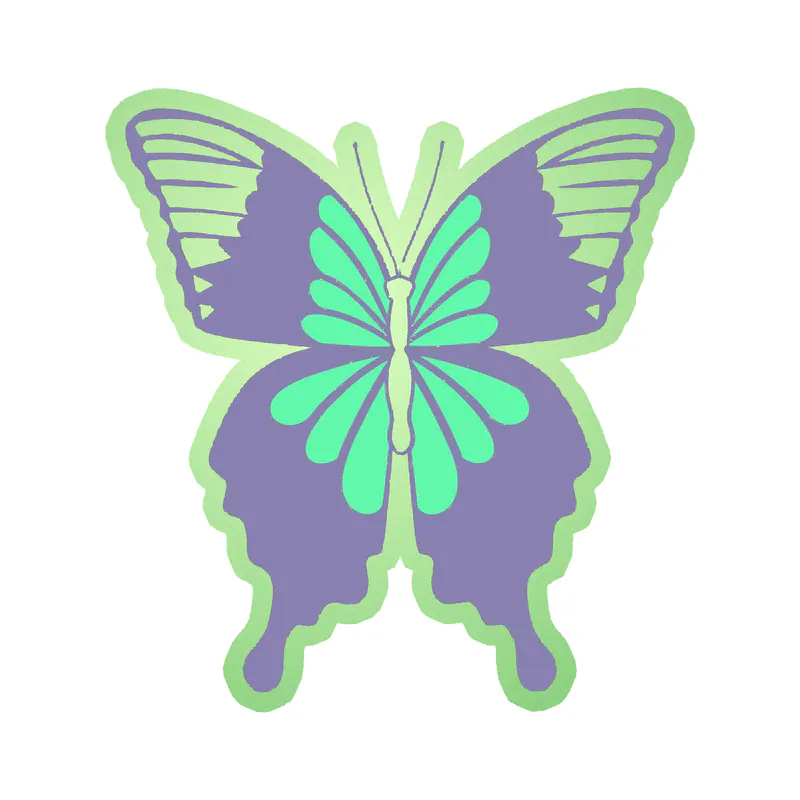 Butterfly - Glow in the Dark Vinyl Decal