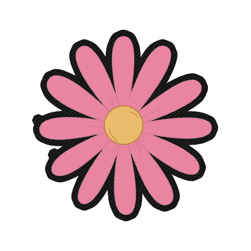 Flower Carbon Fiber Vinyl Decal - Custom Size