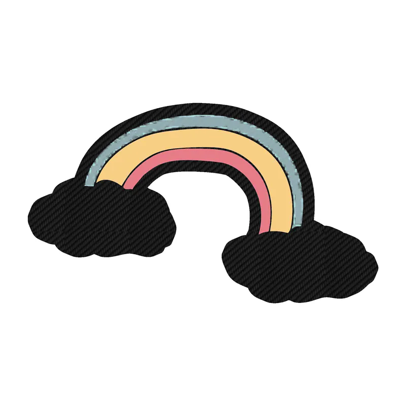 Rainbow Carbon Fiber Vinyl Decal
