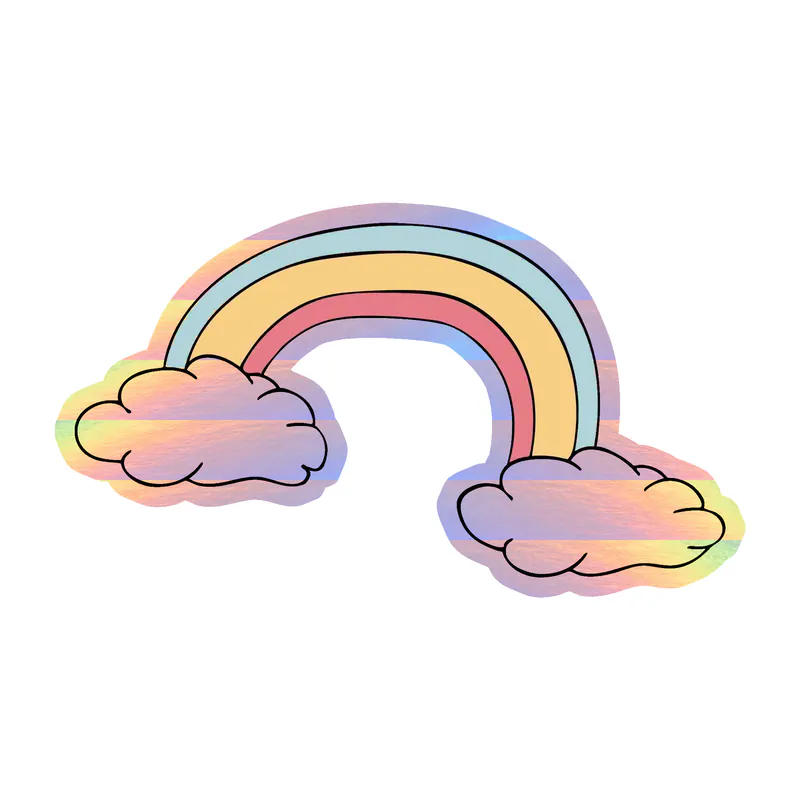 Rainbow Holographic Vinyl Decal