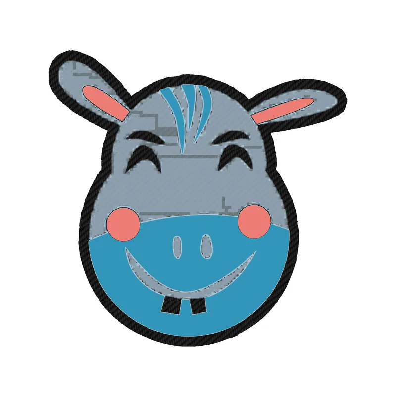 Hippo Carbon Fiber Vinyl Decal - Custom Size