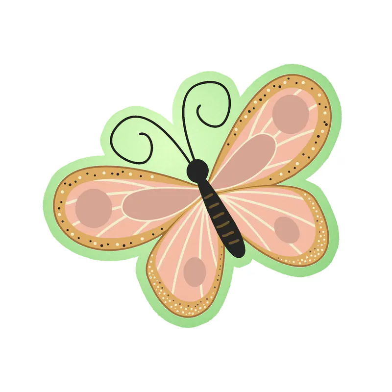 Butterfly - Glow in the Dark Vinyl Decal