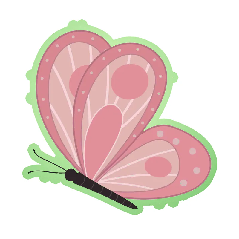 Butterfly - Glow in the Dark Vinyl Decal