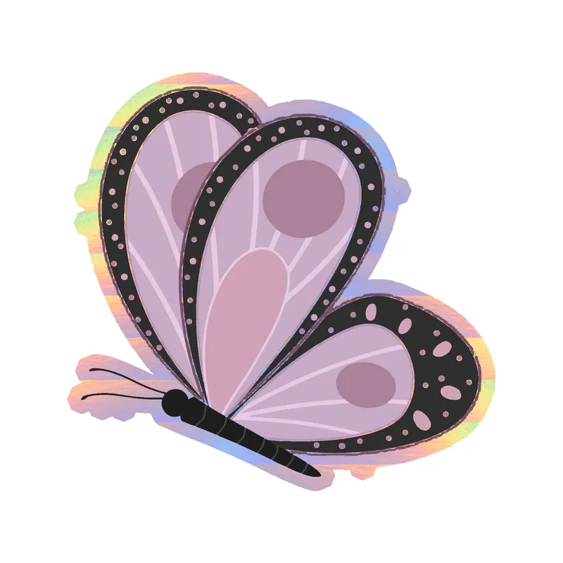 Butterfly - Holographic Vinyl Decal