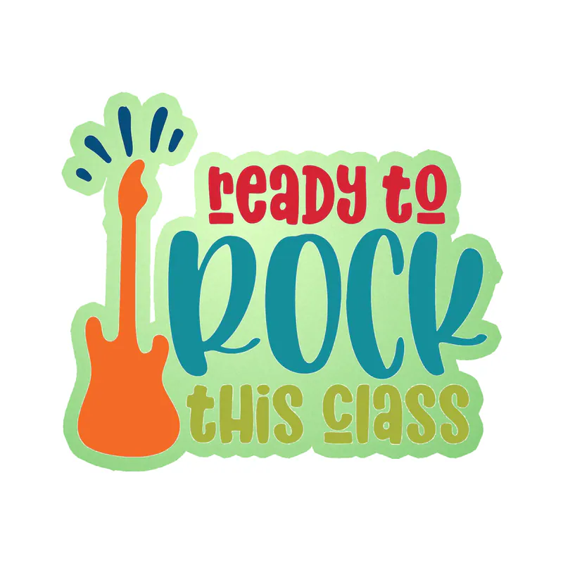 Ready to Rock - Glow in the Dark Vinyl Decal - Custom Size