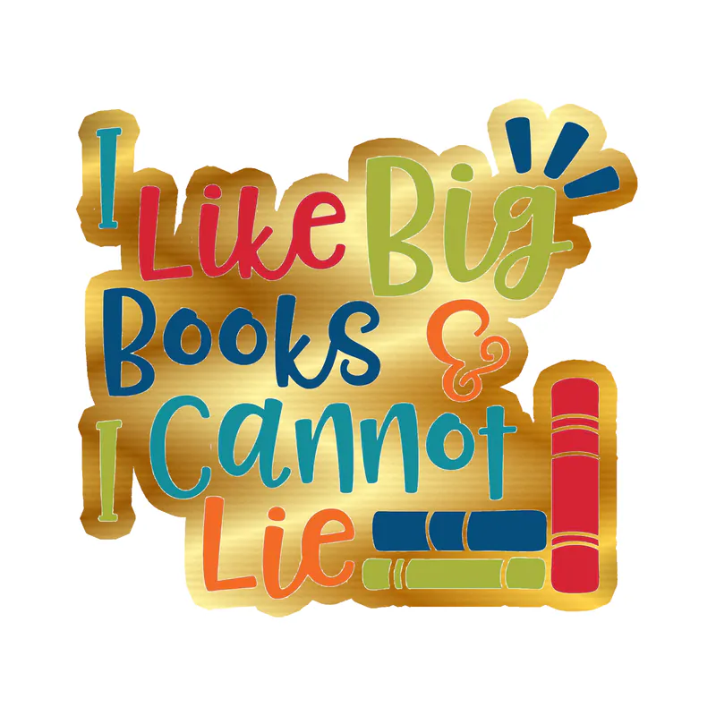 Big Books - Gold Chrome Vinyl Decal - Custom Size