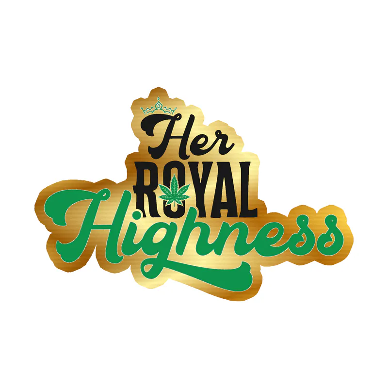 Hey Royal Highness - Gold Chrome Vinyl Decal - Custom Size