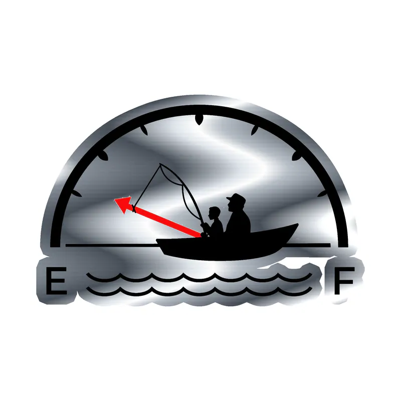 Empty Gas - Silver Chrome Vinyl Decal - Custom Size