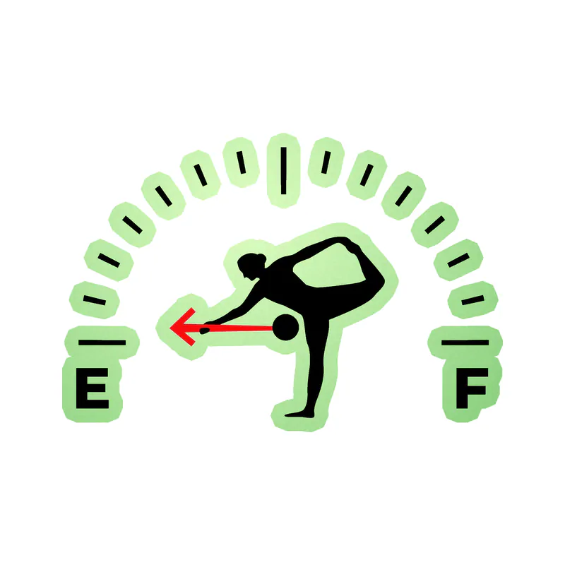 Empty Gas - Glow in the Dark Vinyl Decal - Custom Size