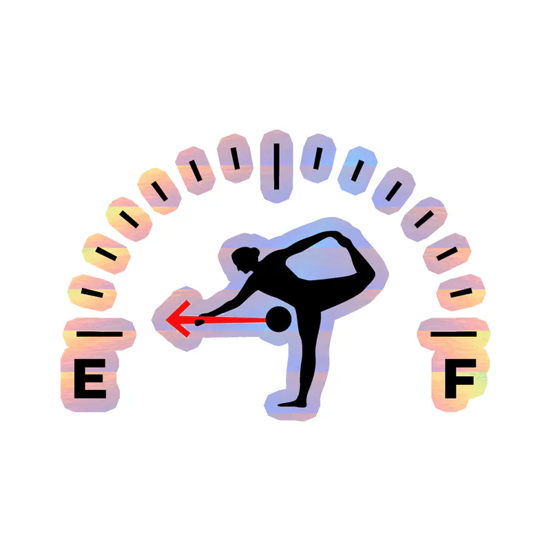 Empty Gas - Holographic Vinyl Decal - Custom Size