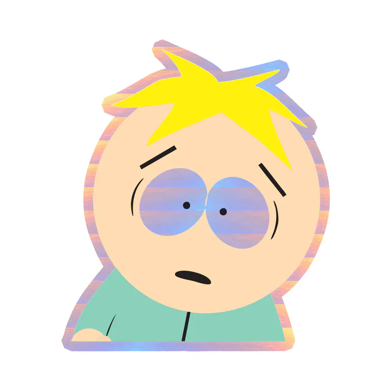 Butters Holographic Vinyl Decal - Custom Size