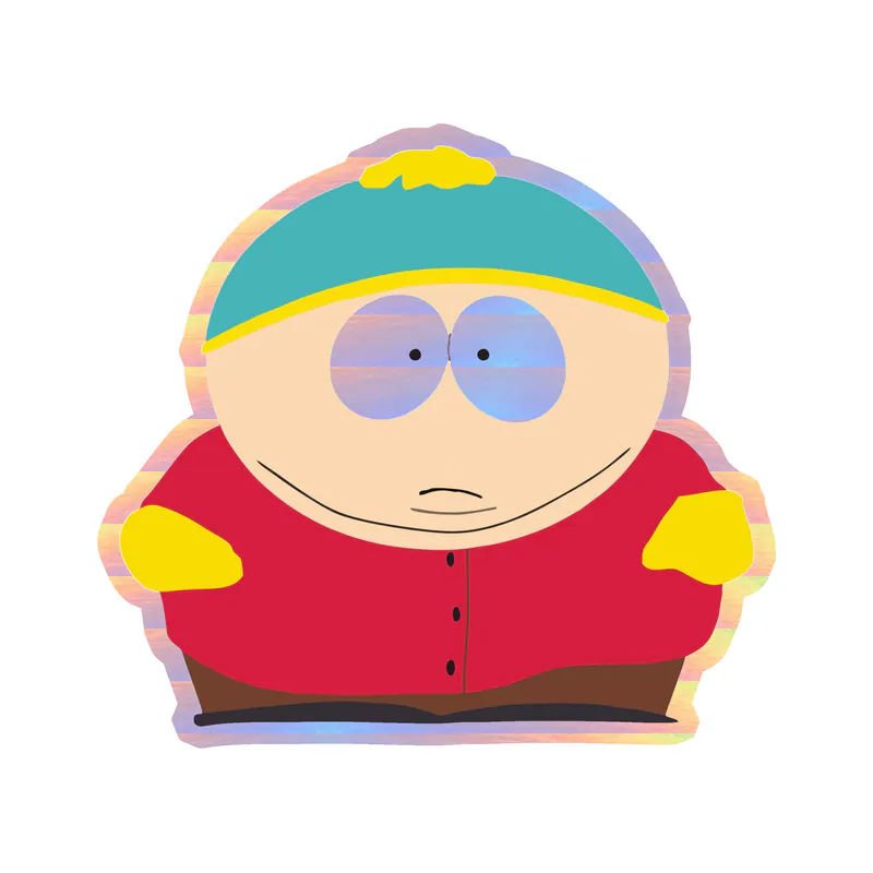 Cartman Holographic Vinyl Decal - Custom Size