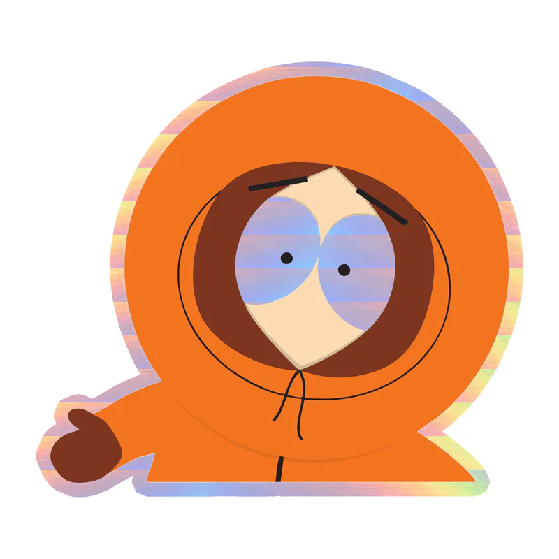 Kenny Holographic Vinyl Decal - Custom Size
