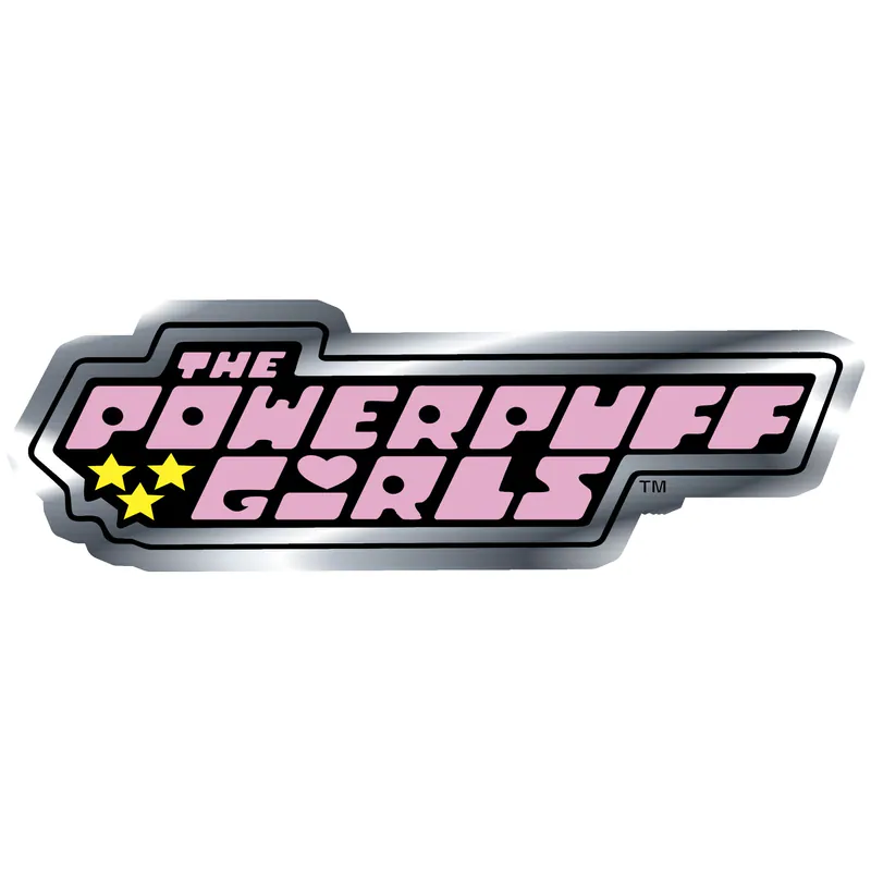 Powerpuff Girls - Silver Chrome Vinyl Decal - Custom Size