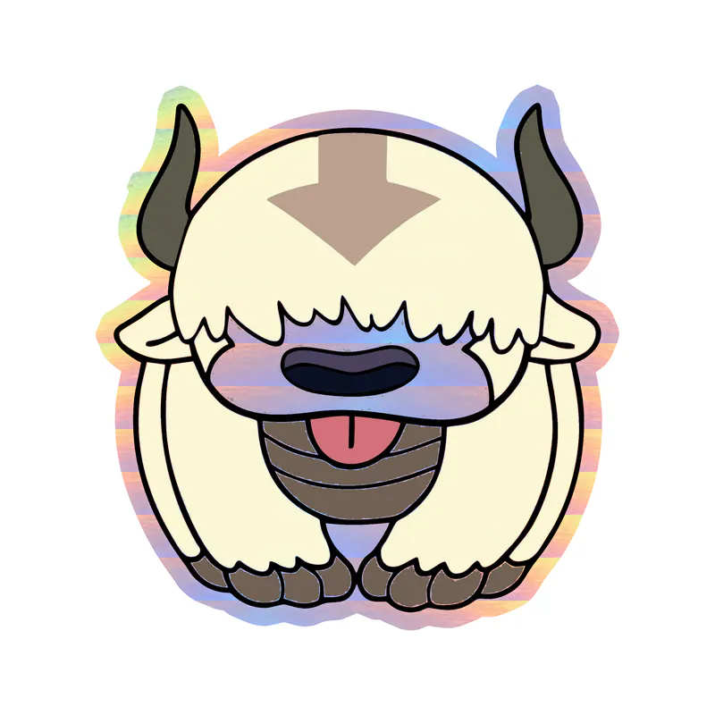 Appa Holographic Vinyl Decal - Custom Size