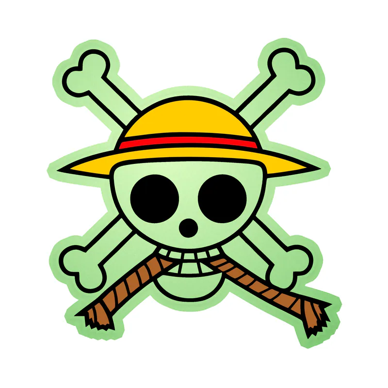 Skull Glow in the Dark Vinyl Decal - Custom Size