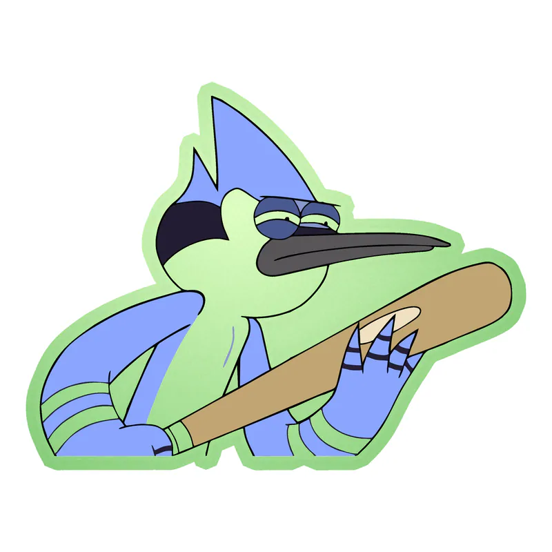 Mordecai Glow in the Dark Vinyl Decal - Custom Size